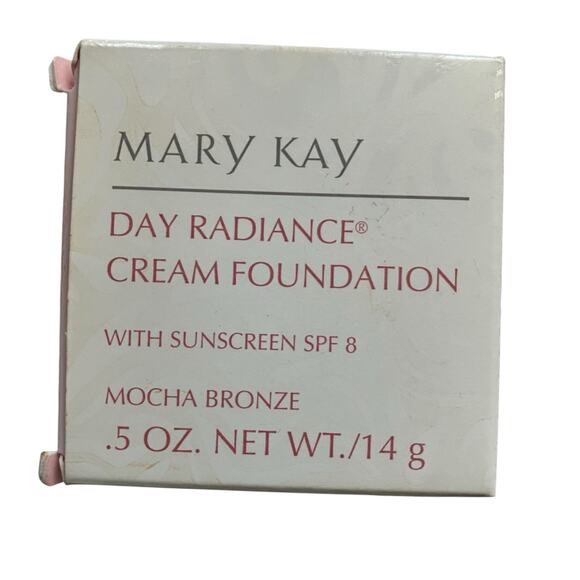 Mary Kay Day Radiance Cream Foundation  'Mocha Bronze' #6308 NEW IN BOX .5 oz - Picture 2 of 8